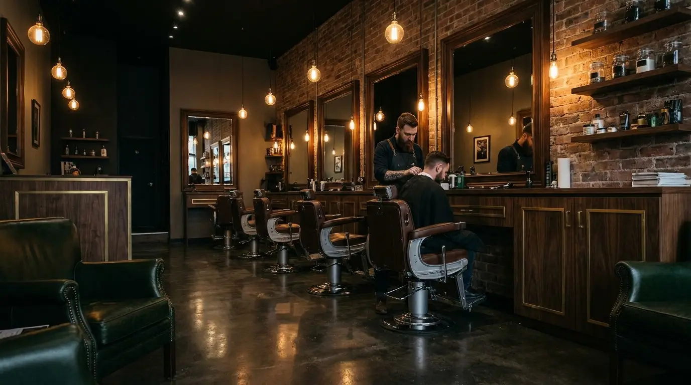 Barbershop interior